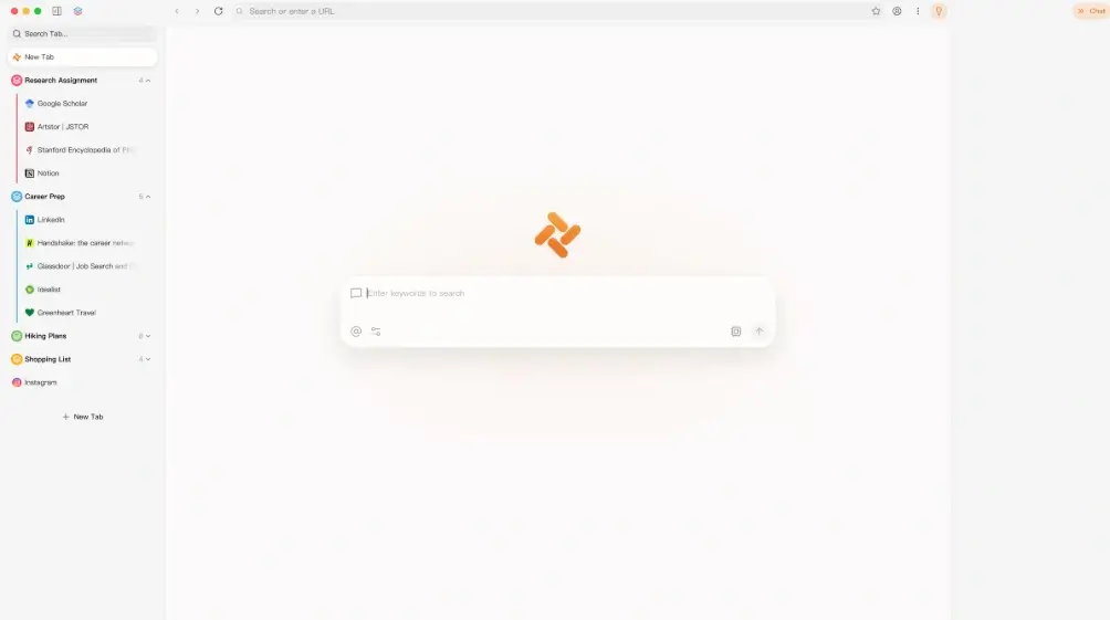 Tabbit Browser Interface